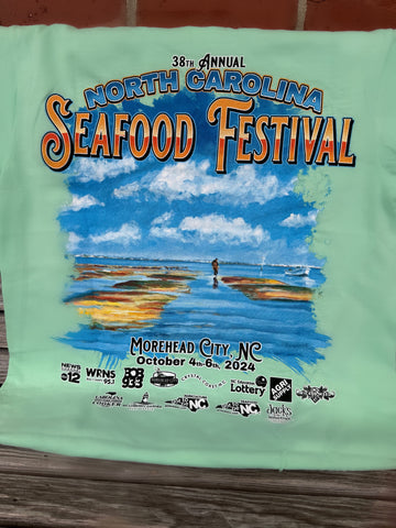 2024 NC Seafood Festival T-Shirt - Island Reef