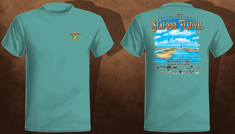 2024 NC Seafood Festival T-Shirt - Seafoam